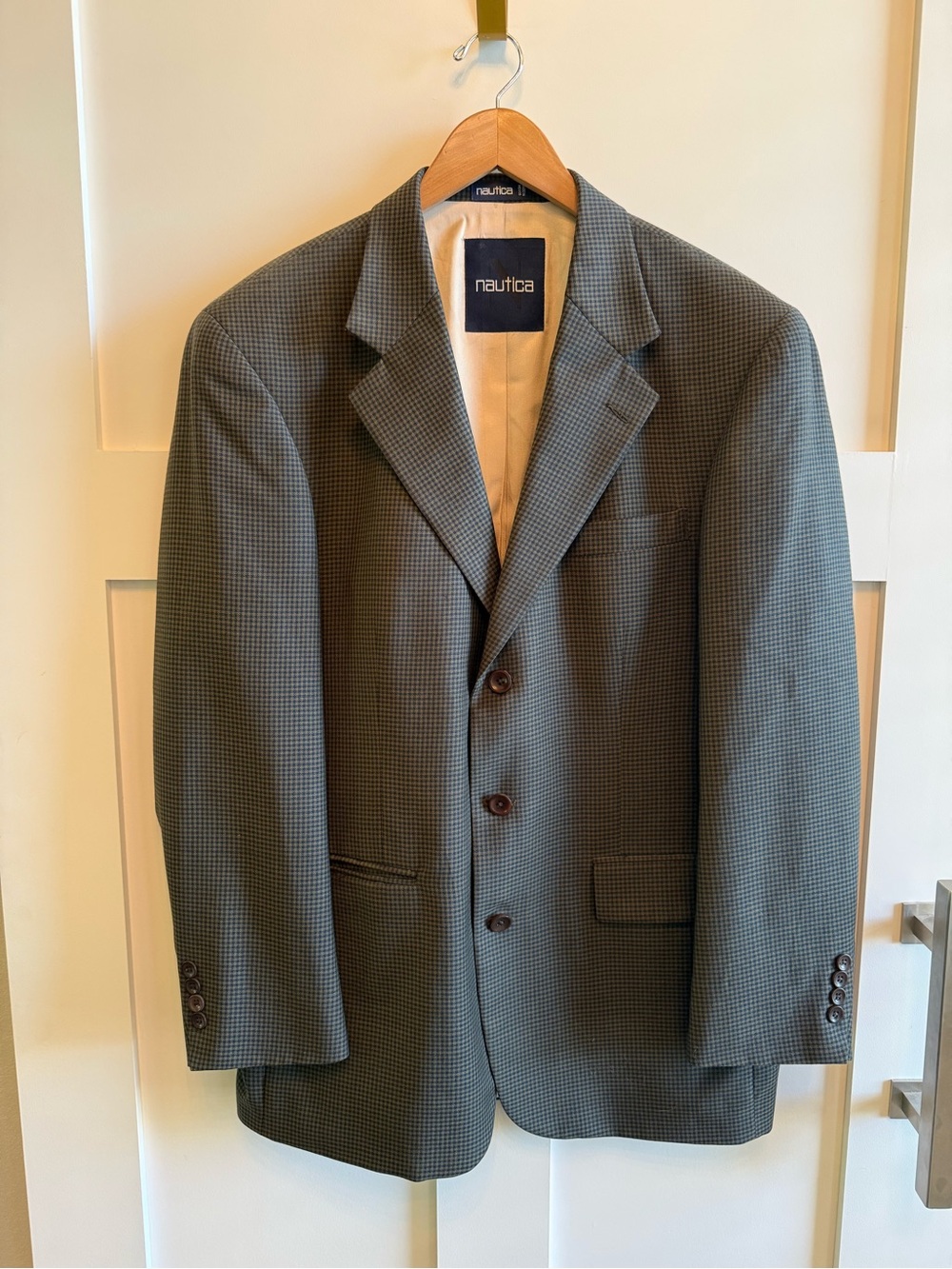 Nautica Men's Charcoal Micro-Check Sport Coat